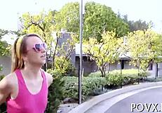 i watch impressive cock-sucking action from pov