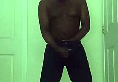 Restricted solo session builds to explosive cum and orgasm