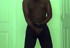 Restricted solo session builds to explosive cum and orgasm