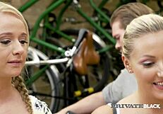 Private-Black Bambi Bella Rides Big Cock Outdoors