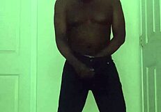 Restricted solo session builds to explosive cum and orgasm