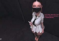 Shy Asian Office Girl Caught With Anal Vibrator