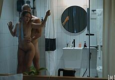 showering together makes it easier to clean the face