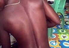 Crazybitch twerking naked then enjoyed fucking her big dildo in both ass and pussy?