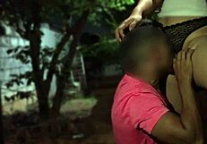 Man Spreads Girlfriend's Legs Wide In Neighborhood Alley