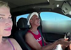 Busty Girlfriend Nudist Beach Adventure!