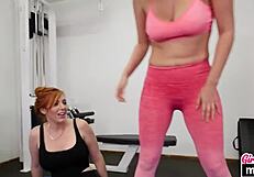alix lovell licks big pussy during lesbian workout session 😏💦