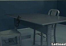 Beautiful Immigrant Riding Lucky Agent's Cock!