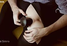 Deep Anal Fisting In Black Dress!