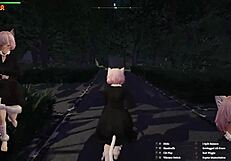 Secret Flasher Manaka Runs Free in Central Park Cat Costume