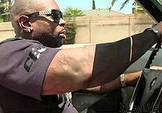 Brunette Amateur Gagging On Big Black Cock