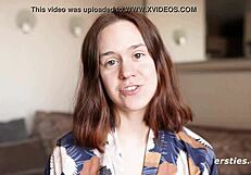 Anca's Shaved Pussy Contrasts Softcore in Intense Dildo Session