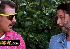 stepfather's day celebration with family swapping partners