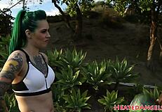 Feeling the intense passion as the inked emo babe gets fucked interracially