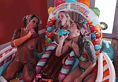 Squirting sluts fist asses and fuck faces!!