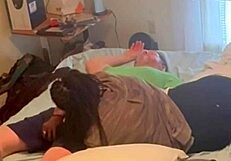 Homemade amateur ebony next door neighbor came to visit