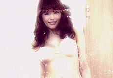 Av actress with beautiful legs performs hairless big tits handjob and titjob leading to creampie raw sex and cunnilingus