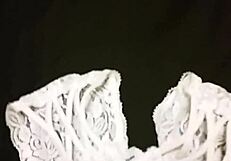 Jerking with my wifes panties