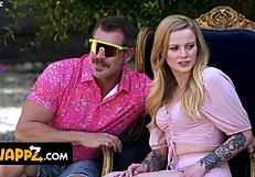 stepfather's day celebration with family swapping partners