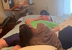 Homemade amateur ebony next door neighbor came to visit