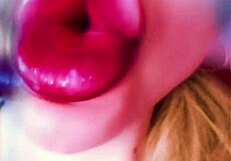 dollification transformation with huge pink lips