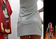 hot milf in store fitting room