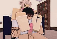 Guy Gets Footjob From Cutie