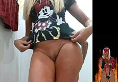 hot milf in store fitting room