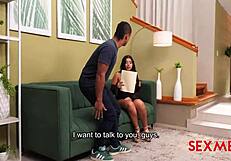 Hot neighbor Lina Henao gets quickie fucking in distress!