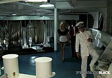 Sweet maid Donna Bell in interracial threesome