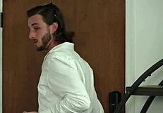 19yo brunette babysitter seduces boss with shaved pussy