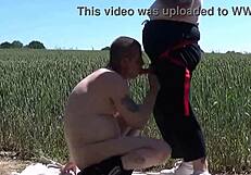 Pegging boyfriend's ass in kitchen, cornfield, bathroom. Part 10.