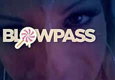 Blonde babe delivers sloppy blowjobs and deepthroats cocks door to door with natural tits bouncing!