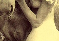 vintage taboo hairy pussy and ass bent over doggystyle outdoor fucking