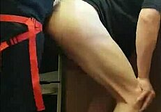 Pegging boyfriend's ass in kitchen, cornfield, bathroom. Part 10.