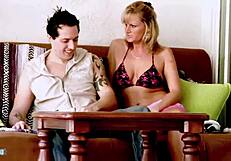 Mature Milf Becca Blossoms Stepson's Blowjob & Cumshot