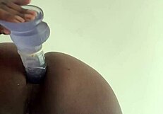 Anal Training With Dildo And Masturbation!