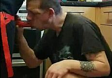 Pegging boyfriend's ass in kitchen, cornfield, bathroom. Part 10.