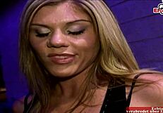 skinny blonde slut with small 18+ tits gets a creampie after sex