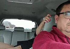 being fucked by a stranger in the backseat of our car while the love of my life drives