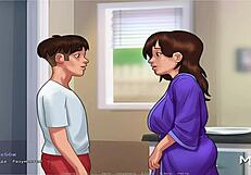 in summertime saga, mature woman loves jerking off my cock episode 1 51