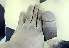 mature rita's suggestive sucking of black cock pov cumshot