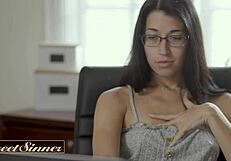 bunny madison is hornier than ever and wants to have the best sex with nathan bronson - sweet sinner. she rides his monster cock in cowgirl and gets cum deep inside her pussy.