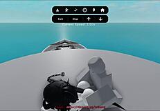 Emo slut gets fucked hard in Roblox condo?