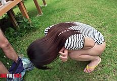 Hot Japanese Babe With Thick Bush Loves Creampie Fuck!