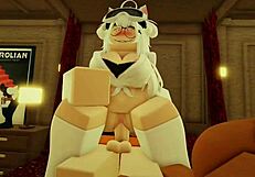Roblox Whore Performs Boob Job and Rides Dick