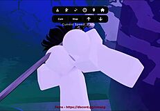 Emo slut gets fucked hard in Roblox condo?