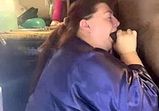 Bbw Slut Gives Best Blowjob To Monster Cock