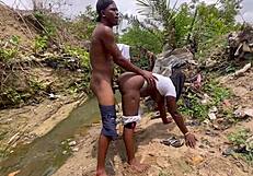 outdoor ass worship where a bitch gets dicked