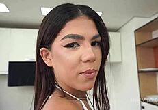 aylla mel's perfect ass double penetrated by two big cocks in dirty anal dp